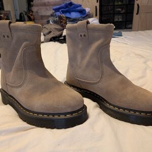 Dr. Martens Tan Ankle Boots